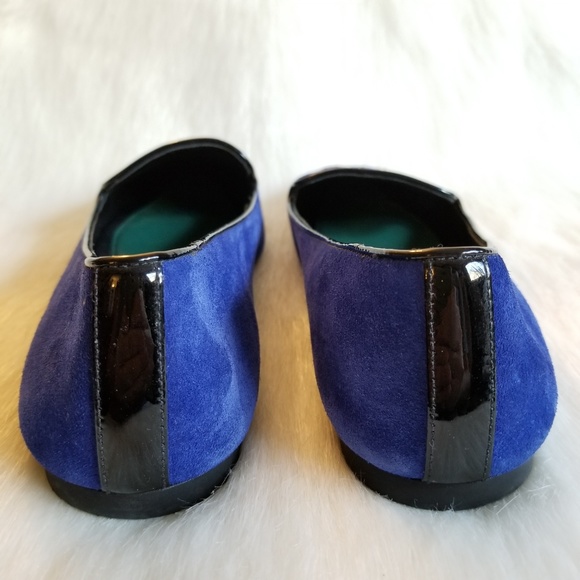 KENZO | Royal Blue Suede Smoking Slippers - Picture 6 of 8